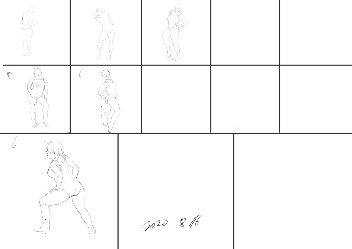 44日目 #クロッキー100日チャレンジ 