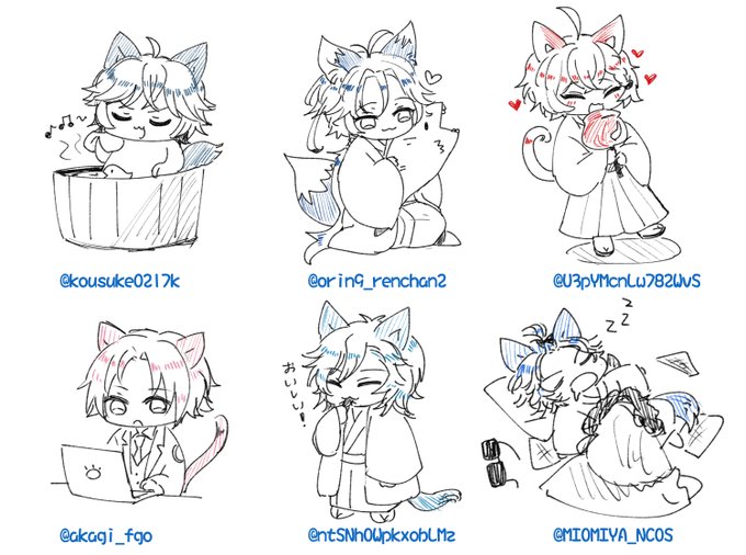 @kousuke0217k   @orin9_renchan2  @U3pYMcnLw782WvS @akagi_fgo  @ntSNhOWpkxobLMz  @MIOMIYA_NCOS  @Ayame_bri  @mrn1129da  @royalgemservant  @usagi_kino @karukuittemuri @tyokoreitokoujo 