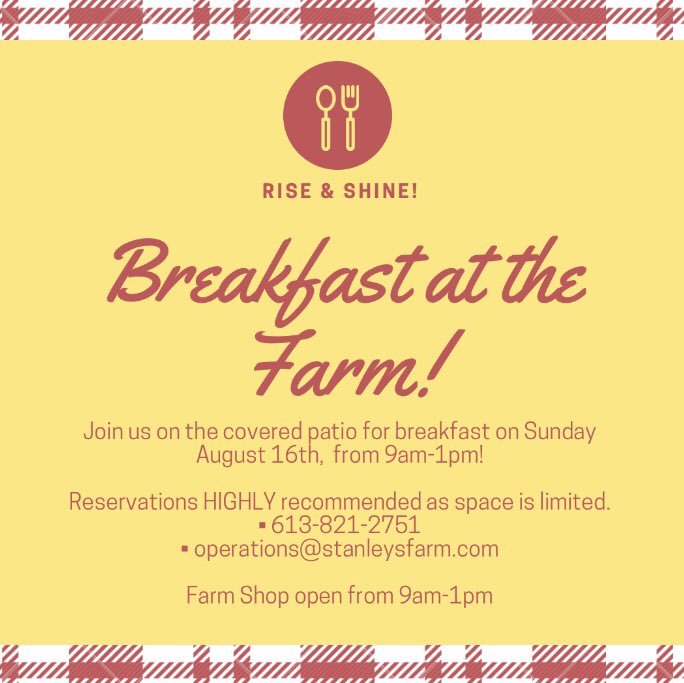 StanleysFunPage's tweet image. Today’s the day! Join us from 9am-1pm for a delicious farm to table breakfast! Did you miss out on our classic sugarbush brunch this year? Here’s your fix!  #ottawa #myottawa #ottawafoodies #ottawatourism #ottawaeats #shoplocal #supportsmallbusiness #supportlocal #ottawavalley