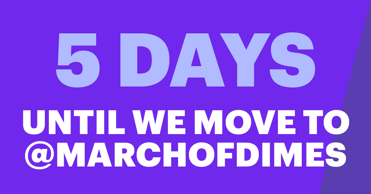 March of Dimes Health (@modhealthtalk) on Twitter photo We’re moving on Twitter! Visit us <a href="/MarchofDimes/">March of Dimes</a> and be sure to click "follow." That way you won’t miss an update or the health news you need. We’re moving on Twitter! Visit us <a href="/MarchofDimes/">March of Dimes</a> and be sure to click "follow." That way you won’t miss an update or the health news you need.