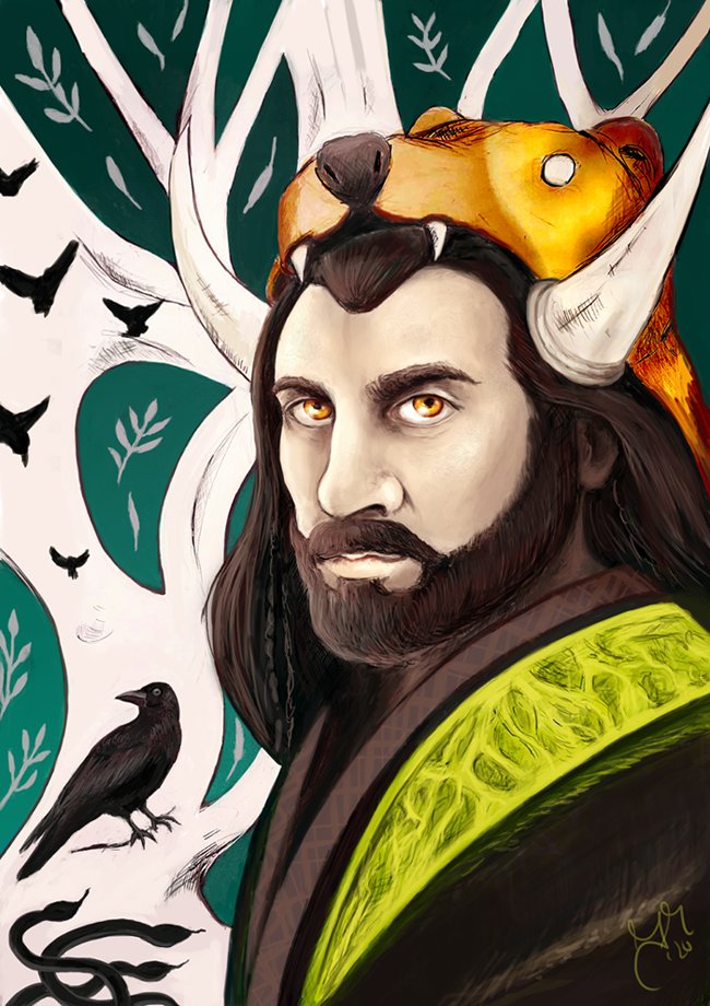J_Matejic's tweet photo. #veles Slavic god of nature, water and underground made in digital. This is the start of #slavicgod series I am about to do, hope you guys like him. Let me know if you guys would like to know more about him since I am thinking about writing down a bit of story about each of them. https://t.co/e9pUmDcNeR