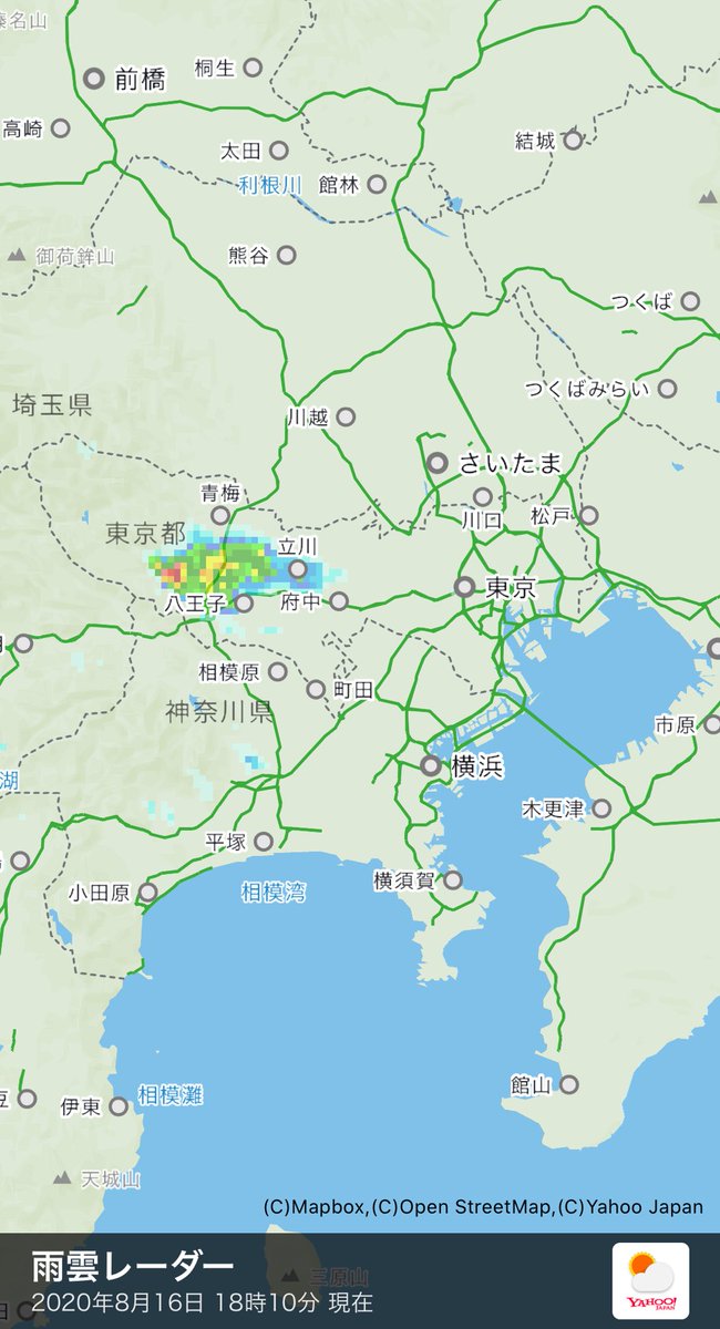 すごいな、他に全く雨がないのにここだけ赤い #ヤフー天気 #雨雲レーダー
https://t.co/UdZipKNFaI 