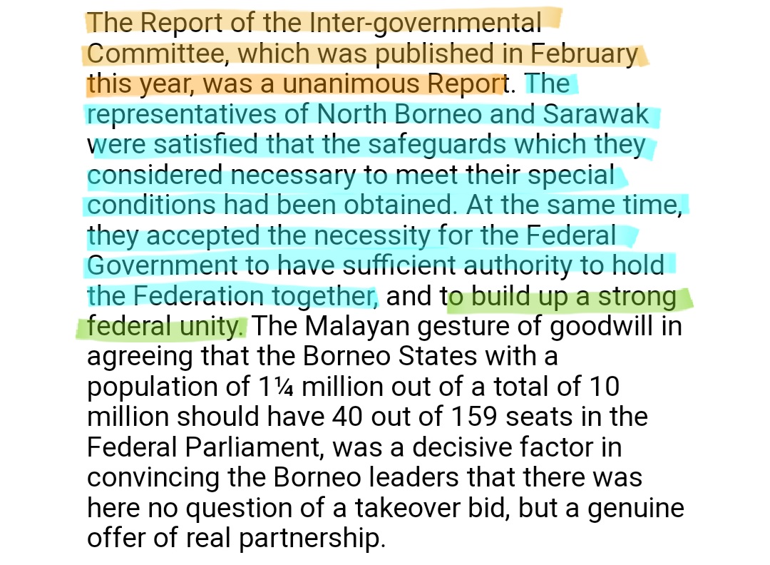 Tun Razak bersama wakil kerajaan British turut buat tindakan susulan selepas Laporan Cobbold untuk pastikan Sabah dan Sarawak bersama dengan Malaysia.Parlimen British ada special mentioned Tun Razak atas usahanya itu. Laporannya turut dibentangkan di Parlimen British. 3/6