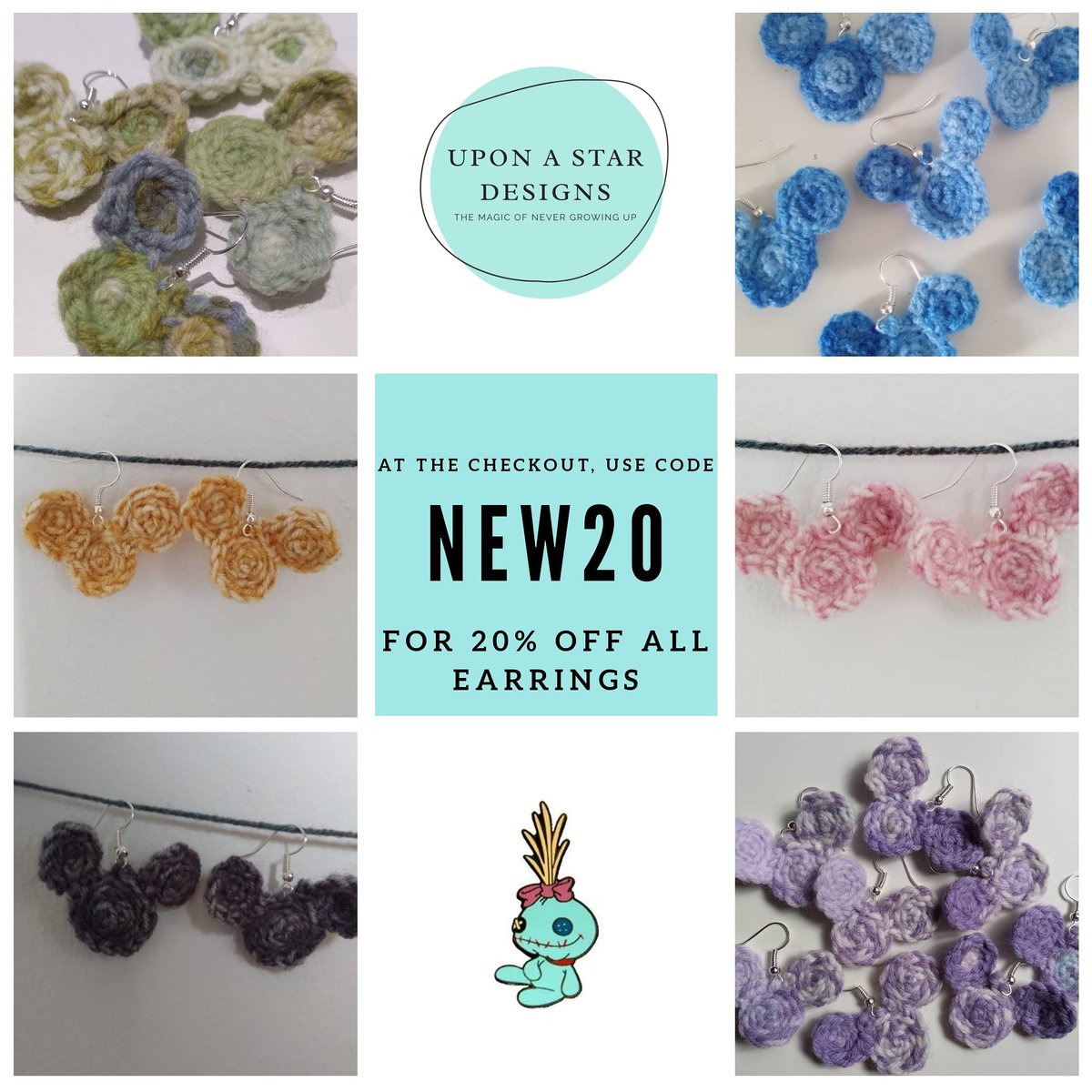 AlisonxRyder's tweet photo. Offering 20% off all Mickey earrings with the code NEW20
Only available until tomorrow so don't miss out!! 
https://t.co/PlsY8Yk7zi https://t.co/X2sVMuE6RD
