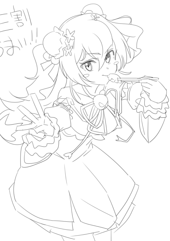 友達と一緒に5年ぶりくらいにワンドロしました。全然描けない~!2枚目は+30分 #ホロメンお絵描き60分一本勝負
#ねねアルバム
