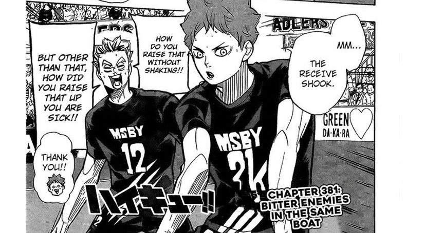 People in the past made fun of me for shipping Hinata and Bokuto, they said it's nothing but a dumb crackship. I'm so glad I never listened because look at where we are now ?☀️? 