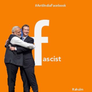 Mehboobp1's tweet photo. @RahulGandhi #FacistFacebook
First Mark Zuckerberg is facist enabler https://t.co/UorxMgXzCM