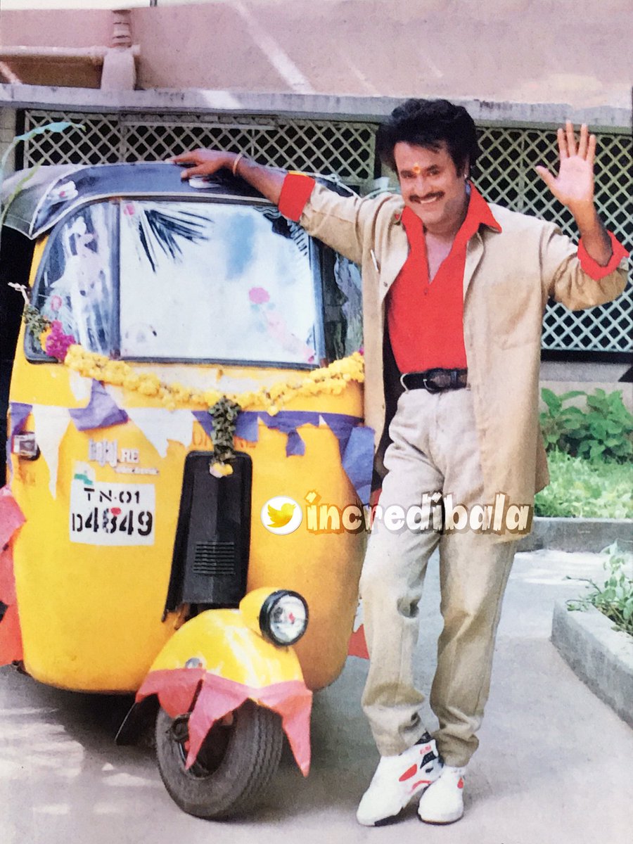 பாட்ஷா படம் என் அப்பா எங்கேயும் டிக்கெட் கிடைக்காமல் வெல்கோவில் பார்த்தார். பின் அம்மா 100நாள் கழித்து அவங்க அம்மா வீட்டிற்கு புரசைவாக்கம் வந்தபோது  @padmapri கூட்டிக்கிட்டு பாட்ஷாவை சாரதா தியேட்டரில் பார்த்தார். @padmapri பார்த்த முதல் ரஜினி படம் 3வயதில் #45YearsOfSuperstarRajini