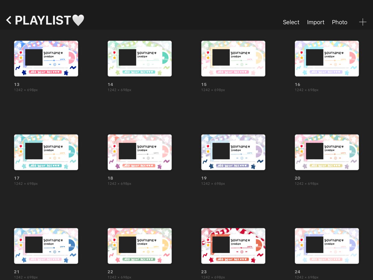 — เปิดจองพินสำเร็จ 1+1
พาน้อง Playlist กลับมาให้จับจองกันครับผม 

ราคา : 40฿ (1+1)
free : gif + effect ( น้องจะดุ้กดิ้ก )

ใครรับน้องเบอร์ไหนเมนชั่นได้เลยนะครับ 

ex. 01,02 | 05,20

ยพท. rt ตามทัก / #พื้นที่โปรร้าน #ร้านฟอร์บอท #พื้นที่โปร