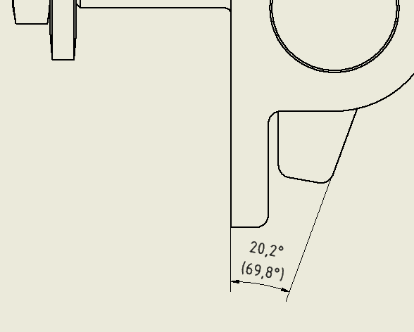 Contrary Dimensions How to add the value of the opposite angle (to 90°) into angular ...