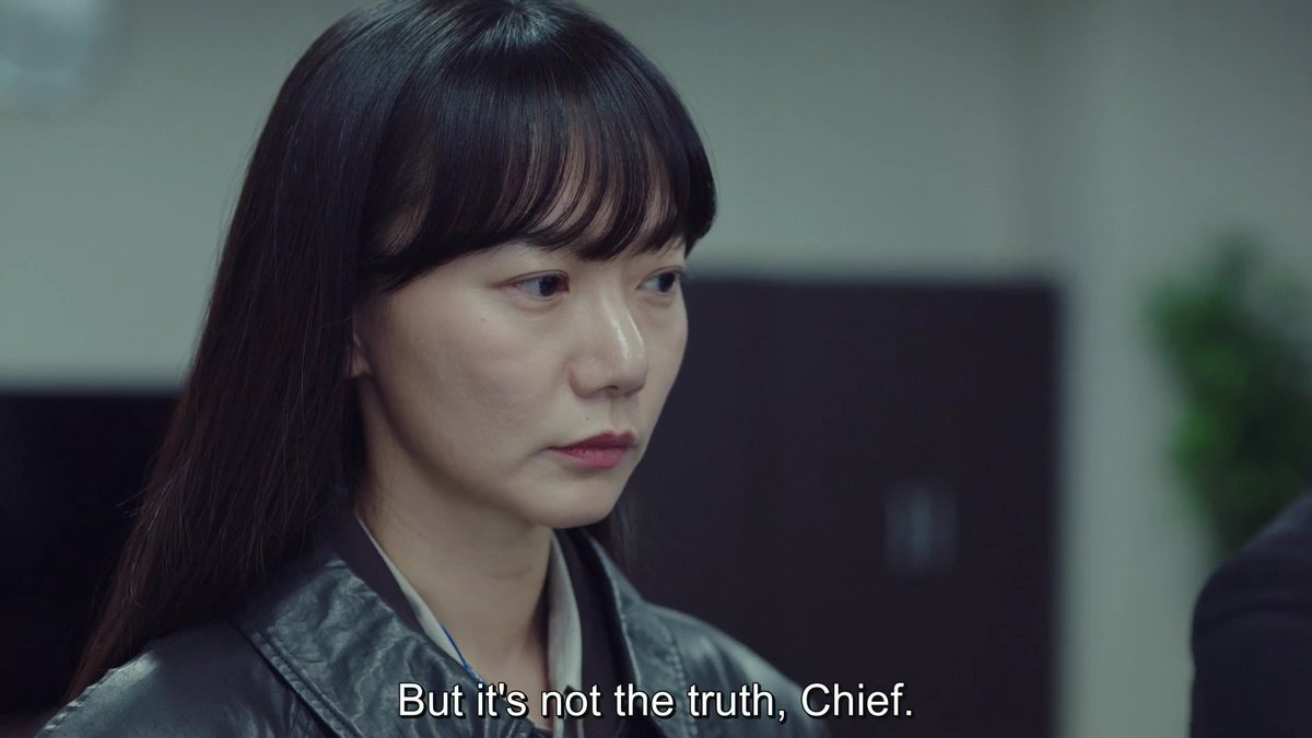 ..in conclusion : Prosecutor Hwang received info on Hanjo and turned a murderer into a patriotic hero."Han yeojin : but it's not the truth 