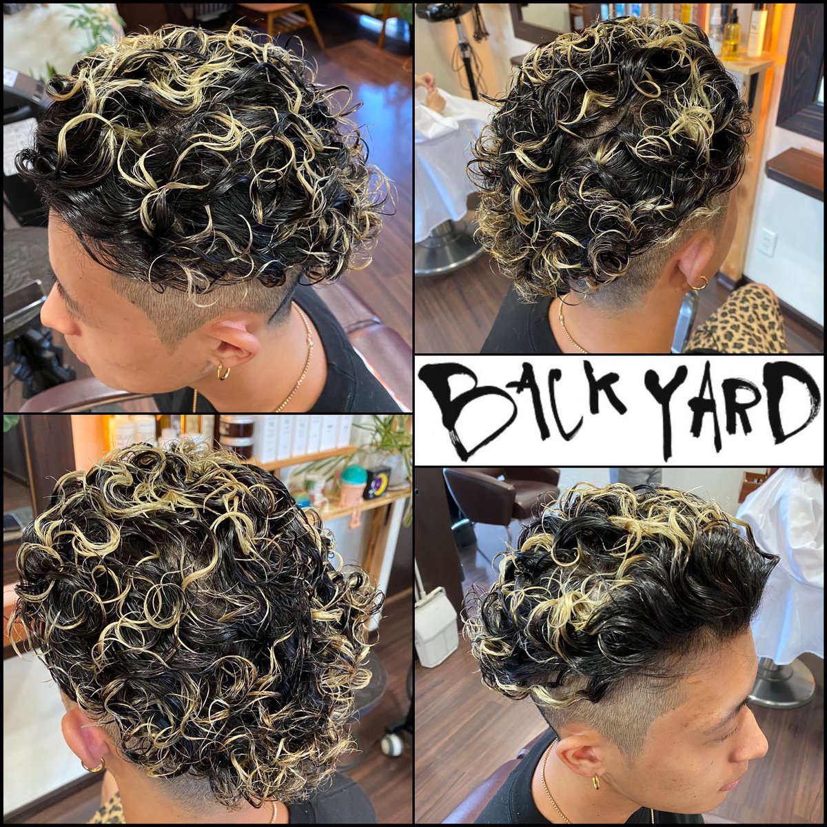 Backyard Peko 2ブロック パーマ Hair Hairstyle Parm Hairsalon Barber Barberstyle ヘア ヘアスタイル パーマ メンズパーマ 2ブロパーマ 宮城リョータ メンズヘア 特殊パーマ 特殊ヘア 群馬 太田市 ヘアサロン バーバー Backyard