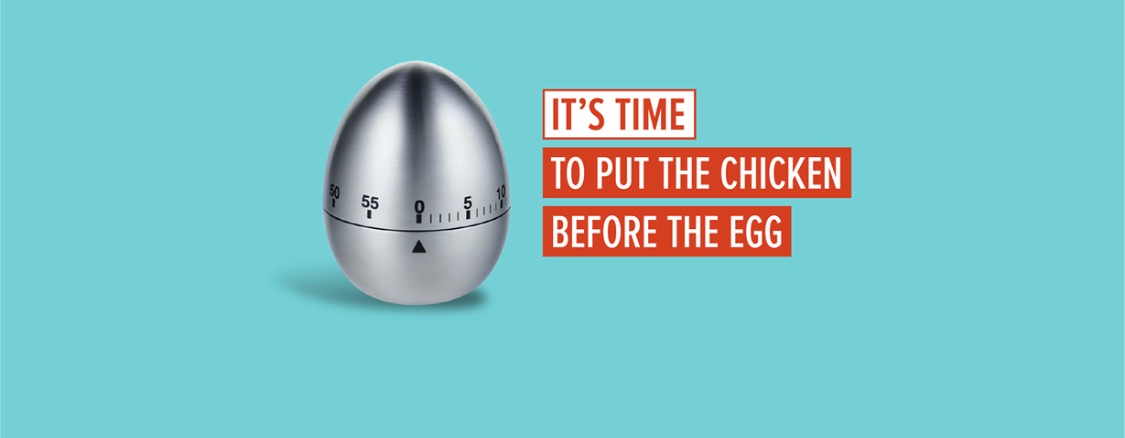 New campaign from <a href="/Disrupticorns/">Disruptive Unicorns</a> it’s time to put the chicken before the egg. Ban caged eggs now 💜