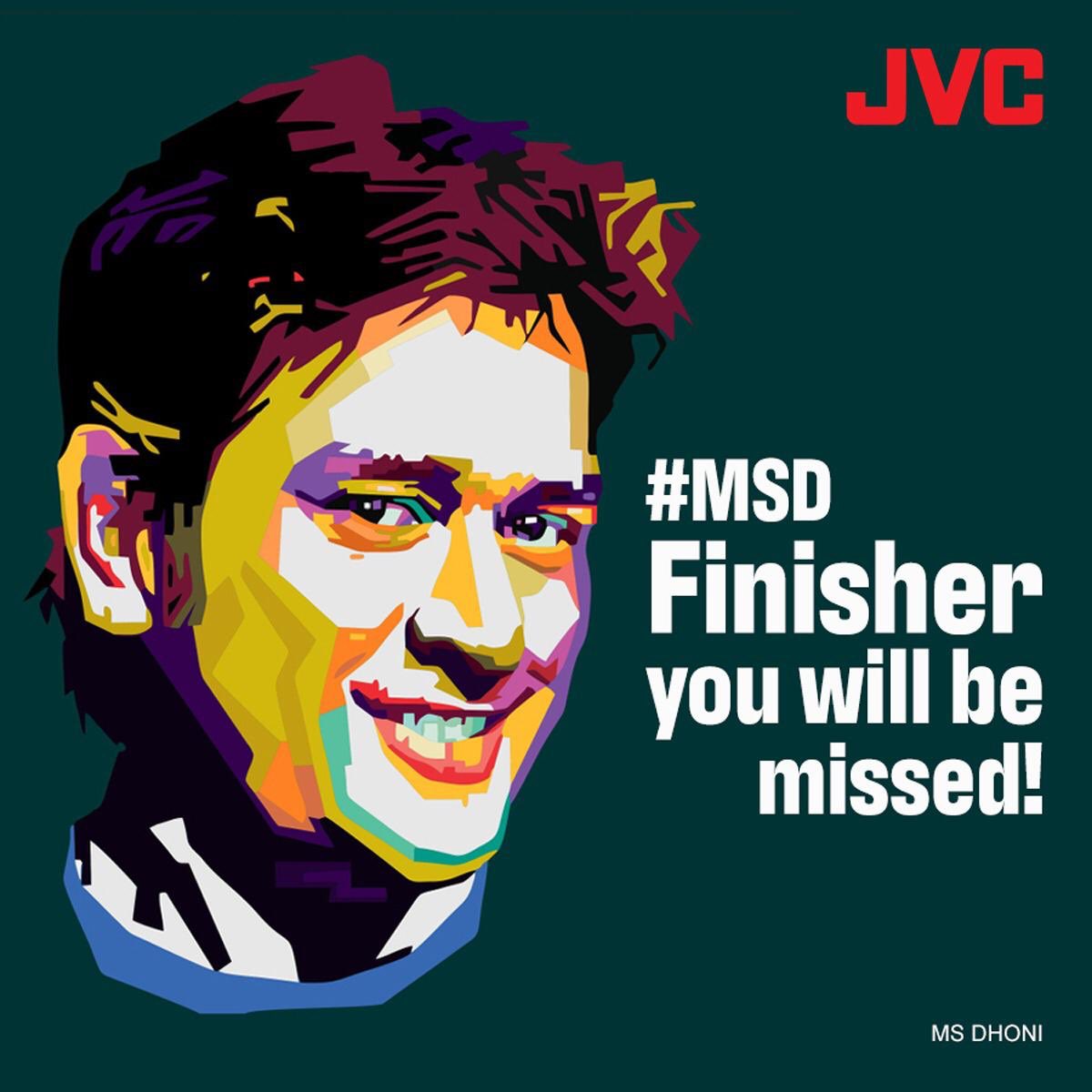 JVCIndiaOff's tweet image. What a finishing Mr Finisher! Cricket won’t be the same again. #DhoniRetires #MSDhoni