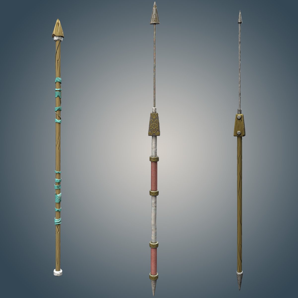BlueBardGames's tweet photo. Some more excellent weapon designs from @nordstring (Instagram). Go.and give him a follow.

#3D #3dart #gamedev #indiedev #IndieGameDev https://t.co/e6xBvEdi7J