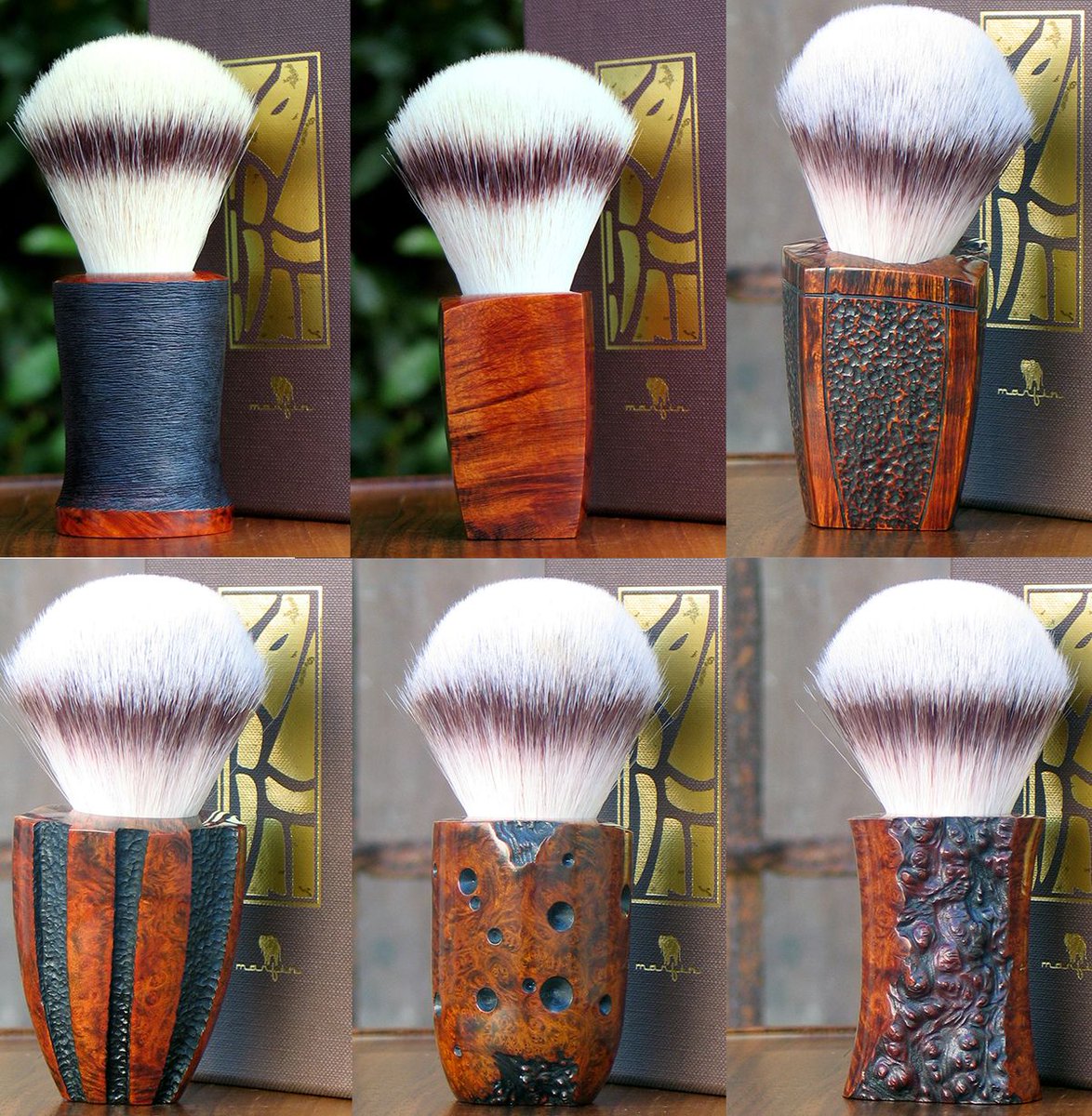 A Marfin brush is a work of art.
Handles handmade from Italian briarwood and filled with the very best generation 4 (G4) super-soft synthetic fibres. Each brush is unique.
Buy one and you’ll be the only person on the planet with one like it.
Shop now: buff.ly/2qbdlbO