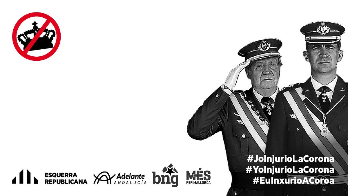 antonitrobat's tweet photo. Contra els atacs a la llibertat d'expressió des de @MESperMallorca ens aliam amb @Esquerra_ERC , @obloque i @AdelanteAND que també han rebut denúncies dels feixistes per defensar el republicanisme. Tots els països de l'estat en xarxa per la democràcia i les #republiques https://t.co/BZEKL2RLjo