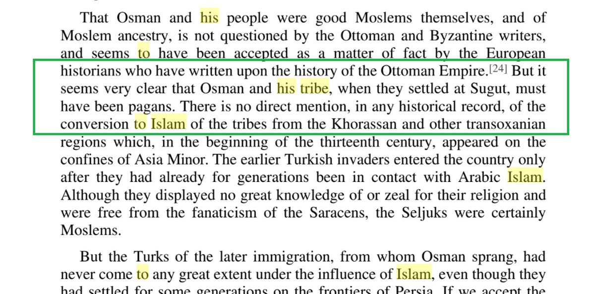 Even Ertugrul's son Osman (real name Ataman), the founder of Ottoman empire, was a Kafir Pagan during his early career.They had no contact at all with Islαm.This is from the seminal study "The Foundation of the Ottoman Empire" by Herbert Adams Gibbons