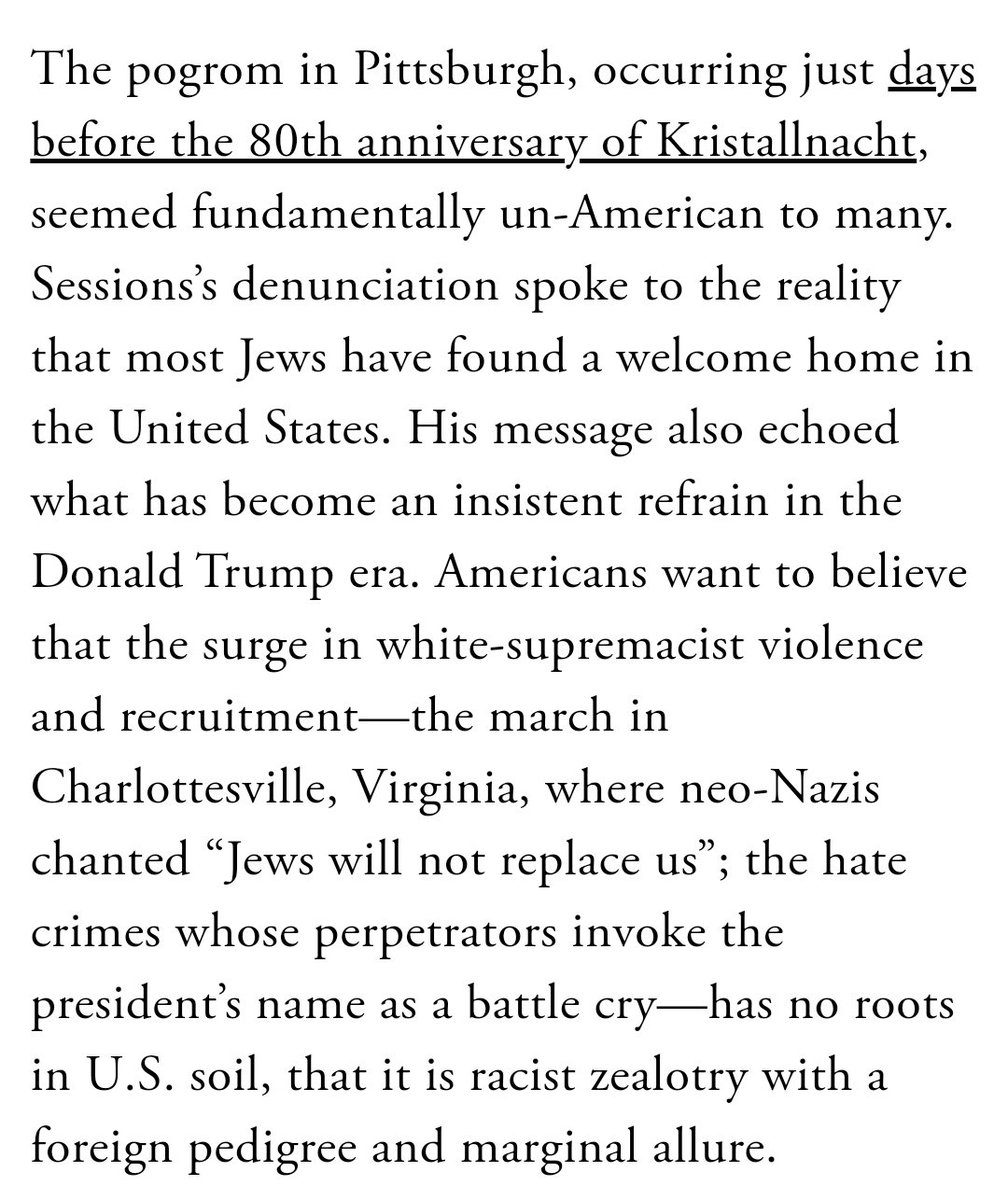 Americans want to believe that the surge in white-supremacist violence and recruitment has no roots in U.S. soil, that it is racist zealotry with a foreign pedigree and marginal allure. https://www.theatlantic.com/magazine/archive/2019/04/adam-serwer-madison-grant-white-nationalism/583258/