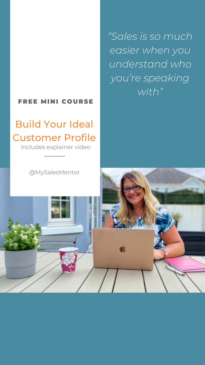 Here’s a link to a free mini course on How to Build your Ideal Customer Profile. It includes a template and an explainer video, as well as some quiz questions 😊
mysalesmentor.vipmembervault.com/products/units… #free #SundayMorning #freetraining