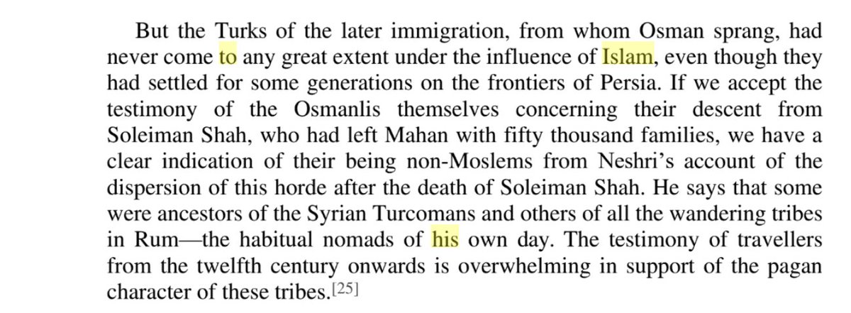 According to earliest Ottoman known biographiers such as Neshri(c.15th cent) and contemporary foreign travelers of 12th/13th century, Ertugrul and his son Osman were Pagans