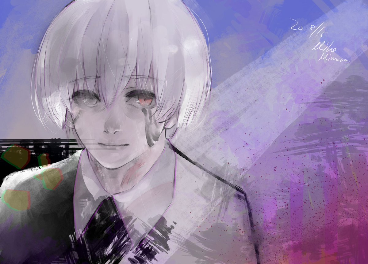 東京喰種 最終回後の金木 罪を背負ってそれでも進んでくイメージ 実際はそんなに深く考えて 実村 明歩のイラスト