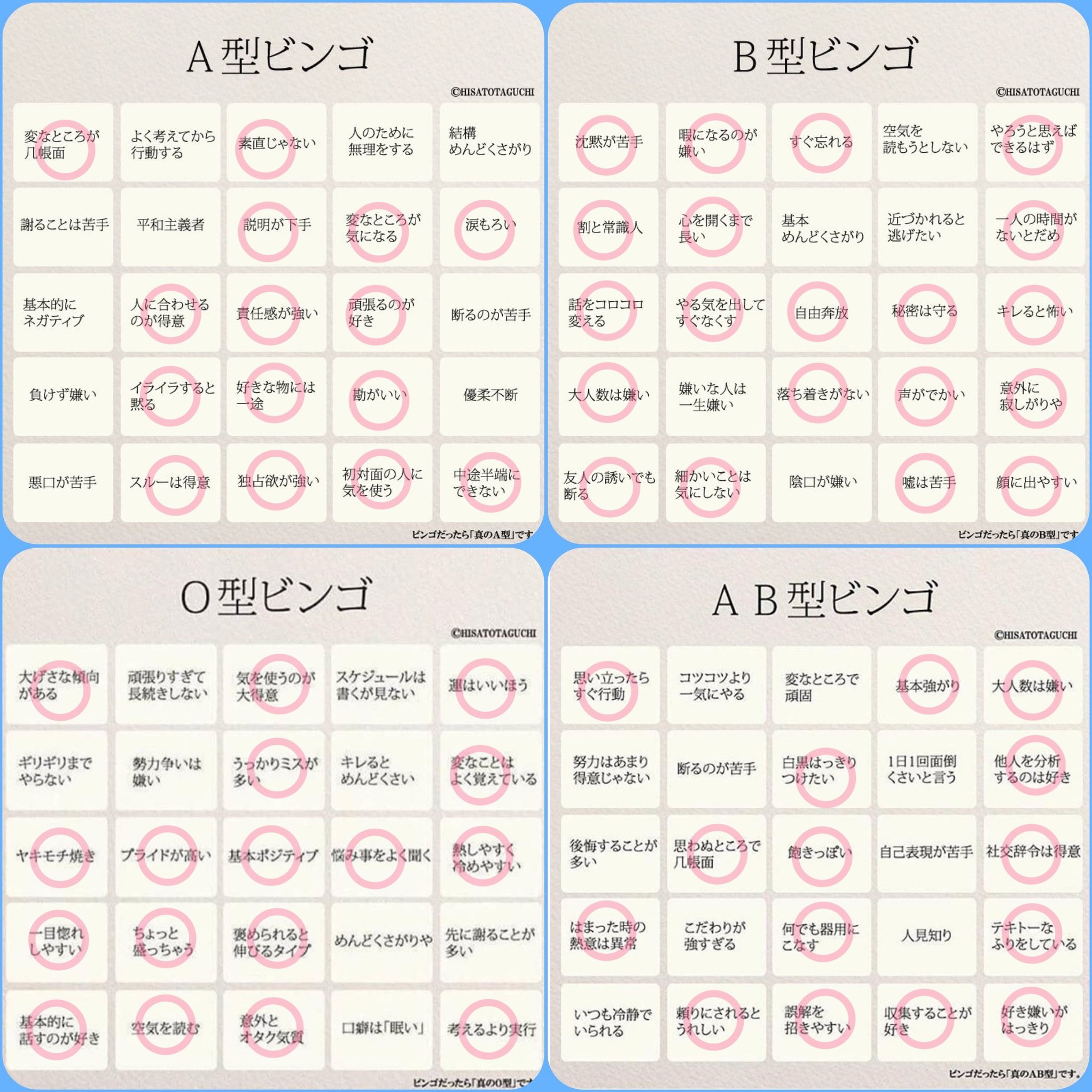 血液型ビンゴ Twitter Search Twitter