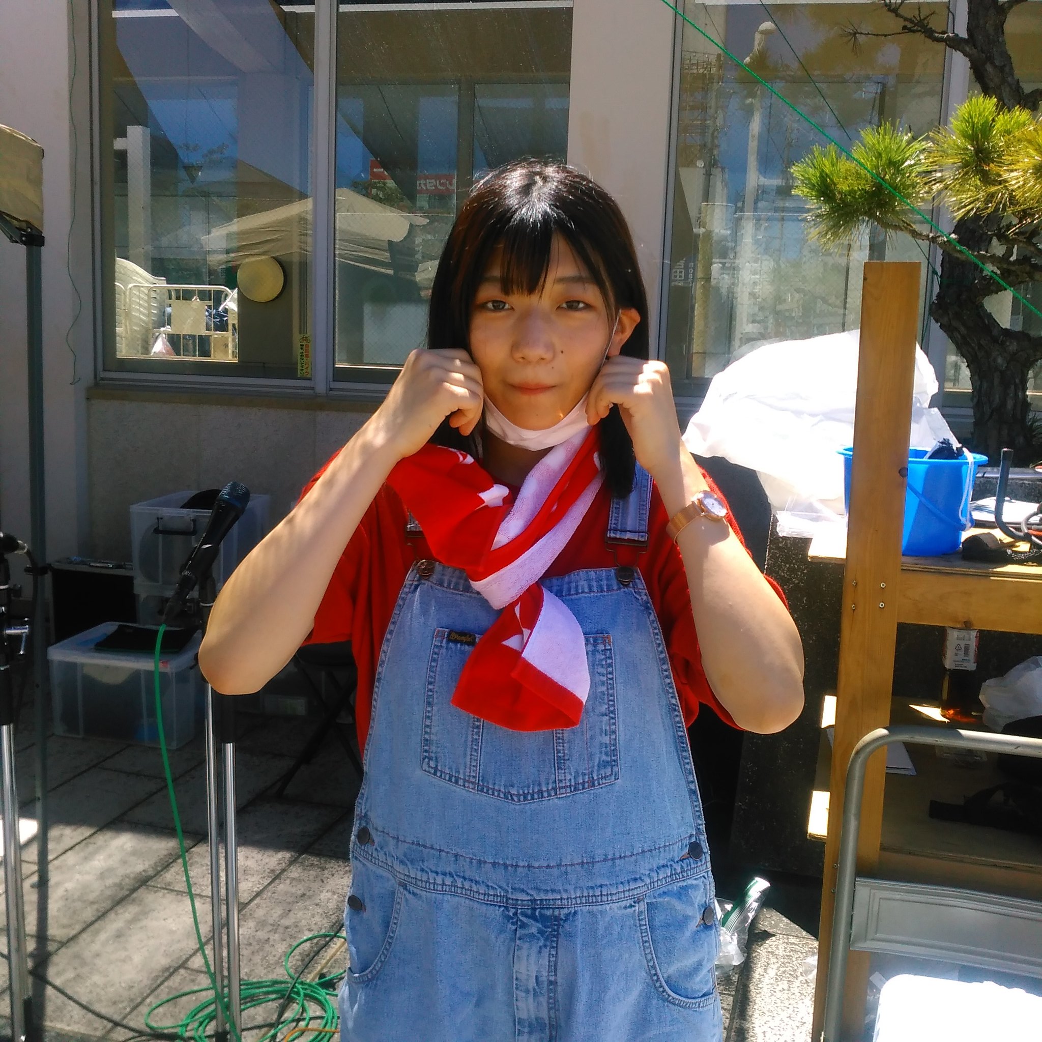 タマゴ21里奈っぺとかれん推し ２０２０年８月１６日 香川県坂出市坂出駅前 さかいで楽市楽座 Mc 松岡里奈 マスクをはずせば美人です サインありがとう T Co Mtb0p48nzy Twitter