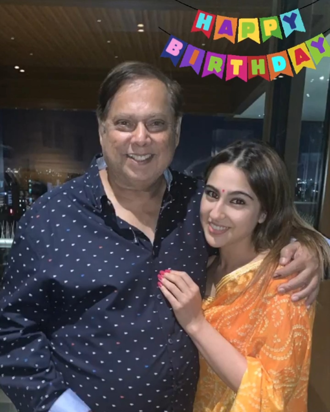  wishes David Dhawan a happy birthday with this lovely click! 