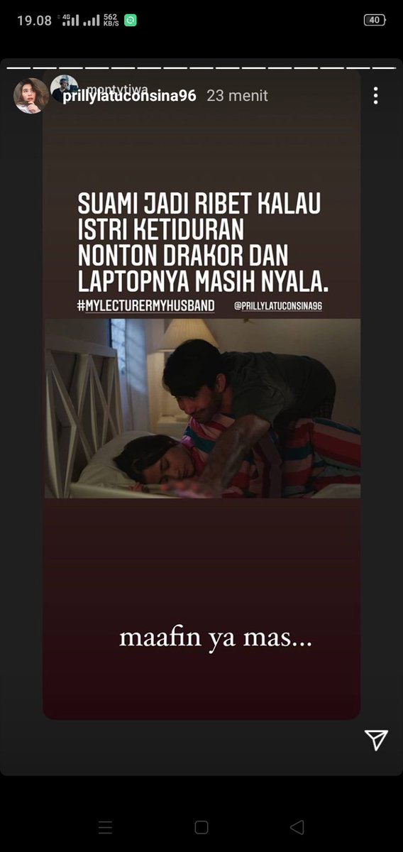 Sanny_Hafidz's tweet image. Gemeshhh bgt sih🤧🤧
Prilly Reza eh Inggit sama mas Arya🤭

#MyLectureMyHusband