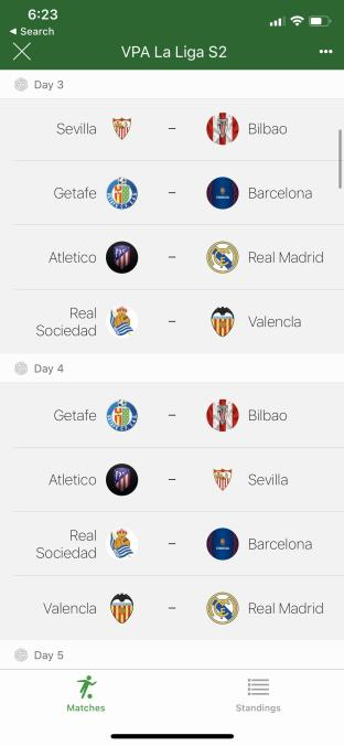TheOfficialVPA's tweet photo. VPA Gameday! 

La Liga Game Day 2! 

Fixtures/Table from Yesterday https://t.co/I6iCQB69cr