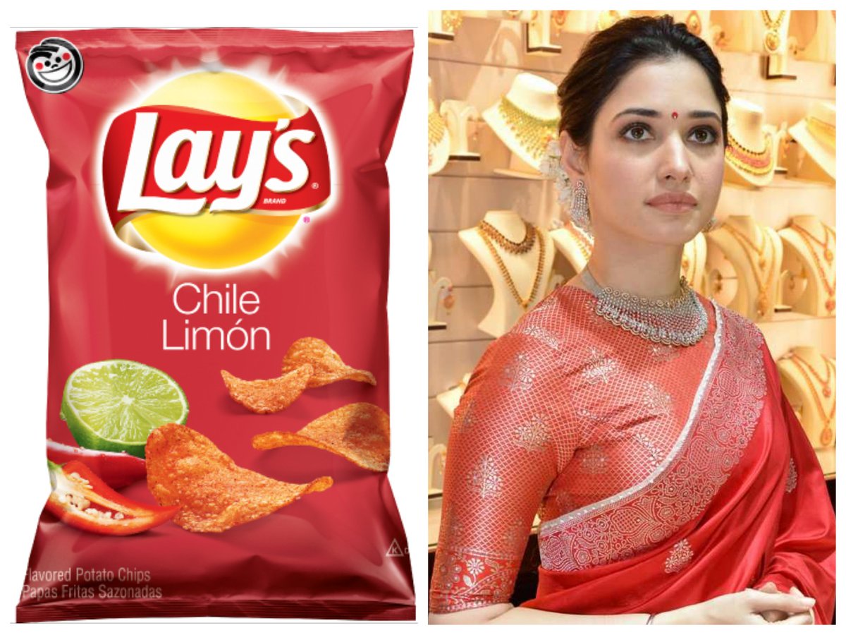 Tamannaah As Lays Flavors : A Thread.!!  @tamannaahspeaks   #Tamannaah  #TamannaahBhatia