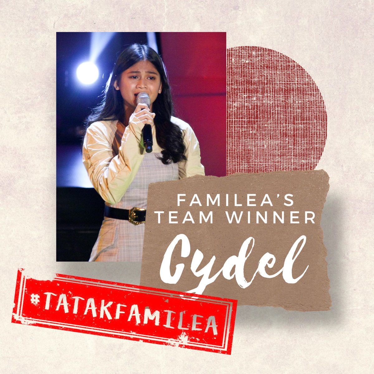 OfficialFamiLEA's tweet photo. Ikaw ang FamiLEA Team Winner, Cydel!

#TatakFamiLEA
#VoiceTeensS2Winner https://t.co/9hNznlqQqh