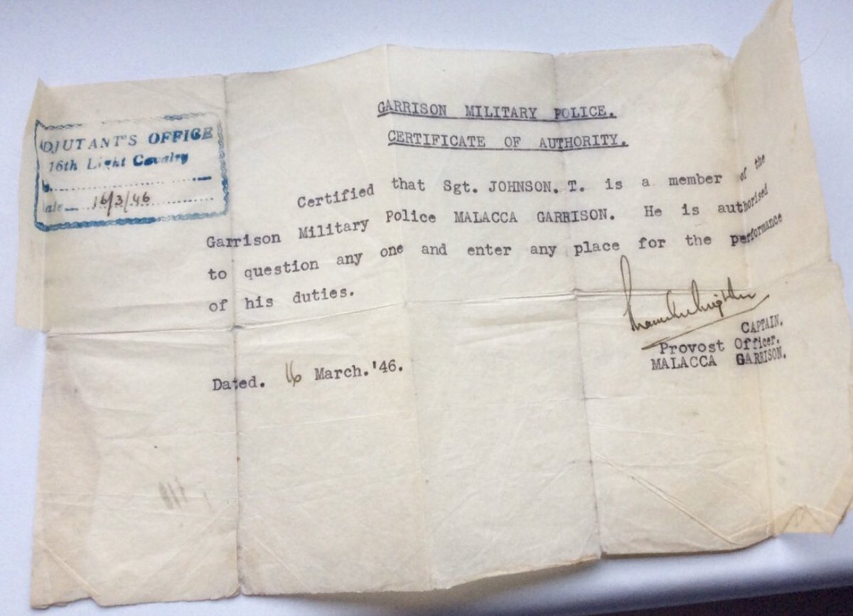 A few months later, in what’s now Malaysia, he had, erm, “sweeping” powers.