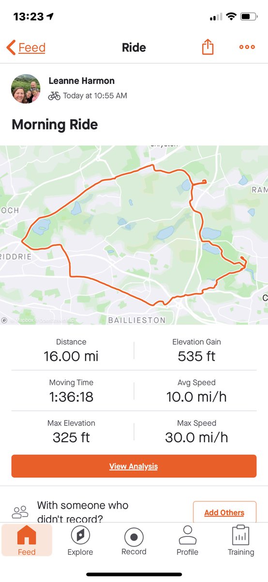 thegolfwidow's tweet photo. Managed to get a cycle in this morning. Even found a new friend who helped inspire me to get up a few hills. #lockdowncycle #16miles https://t.co/NkAEQZnilv