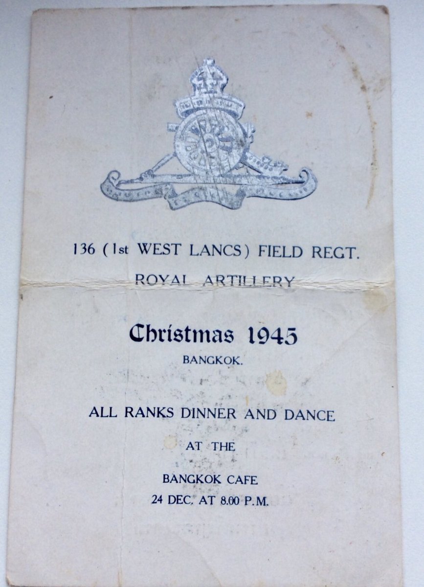 Some VJ Day tweets. Which I meant to send yesterday.My grandad was in the 14th Army in Burma and at Imphal and Kohima.The end of the war didn’t mean coming home. But at least he got an excellent Christmas dinner in 1945.