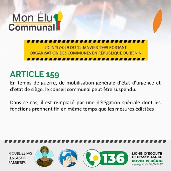 HOUEDANOURegina's tweet photo. Délais de renouvellement du conseil communal en cas de dissolution ou de démission.
#MonEluCommunal #NIMD @wasexo @ab_benin @villeAvrankou @LaTeam_229 @WeAreNIMD @Benin_retweet @229robot @ancbenin @MouvementNTC https://t.co/CDCuXbfisA