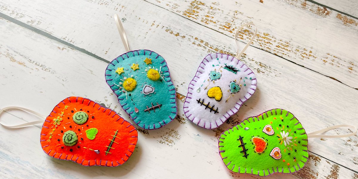 Getting into the spooky #Halloween spirit early with this #bespoke #dotd order 💕💀💕 #handmade