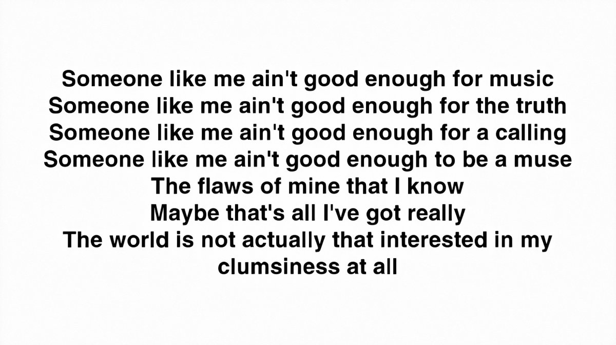 the next verses represent his "shadow" talking, as suggested by the self-critical tone. this ties into Jungian theory (where "Shadow" in the very simplest terms is a dark, negative aspect to the personality), but also supports the "shadow" as anxiety interpretation, as well