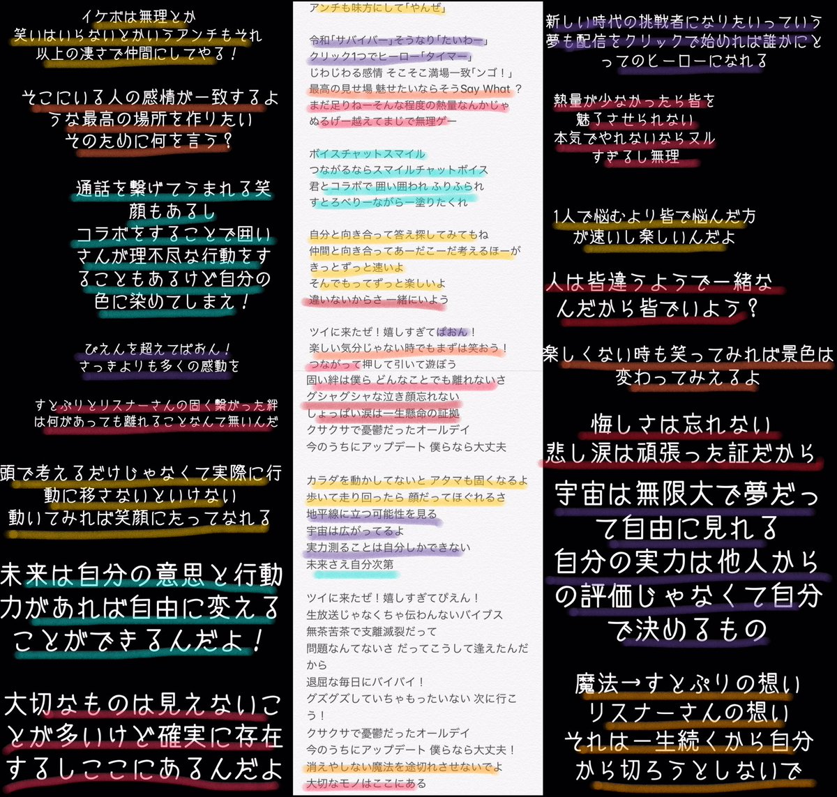 やゆまり Streamerの歌詞考察を自分なりにしてみました 歌詞だけでmvは考えないでなので解釈違いがあるかもなのですがすとぷりの熱い想いが伝わって来るなと思いました O サッと考えただけなのでこれから深く考察しようと思います 素敵な曲を