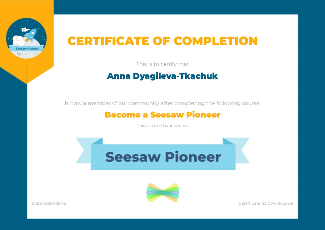 AnnaDyagileva1's tweet photo. 🧠Happy to learn more about @Seesaw as one of the best platform to use for #distancelearning as well as for #familyengagement.
#MIEExert #SeesawConnect #MIETrainer #MicrosoftEDU #remotelearning #engclubcom #teachersloveEDU https://t.co/hQxzsgAEEG