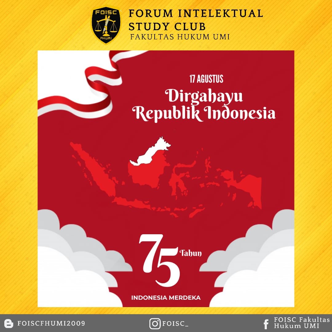 “Ketahuilah bahwa kemerdekaan barulah sempurna, bilamana bukan saja dari politik kita merdeka, dan bukan saja ekonomi kita merdeka, tetapi di dalam hati pun kita merdeka.” - Dr. Ir. H. Soekarno
Dirgahayu Indonesia 🇮🇩 

#salamintelektual 
#salamkreativitas 
#wedowhatwebelieve