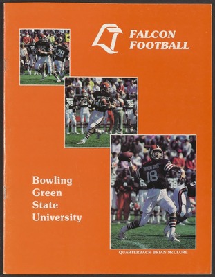 I could've went with the more recognizable BG Birdhead logo, but to me, one of  @BG_Football's best looks took a more minimalist approach. The "LT logo" creates a bird head on the bright orange helmet. It creates a helmet that is distinctively Bowling Green.