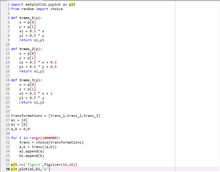 JFContrerasAl's tweet photo. Triángulo de Sierpinsky en Python: https://t.co/sGopG5FfQD