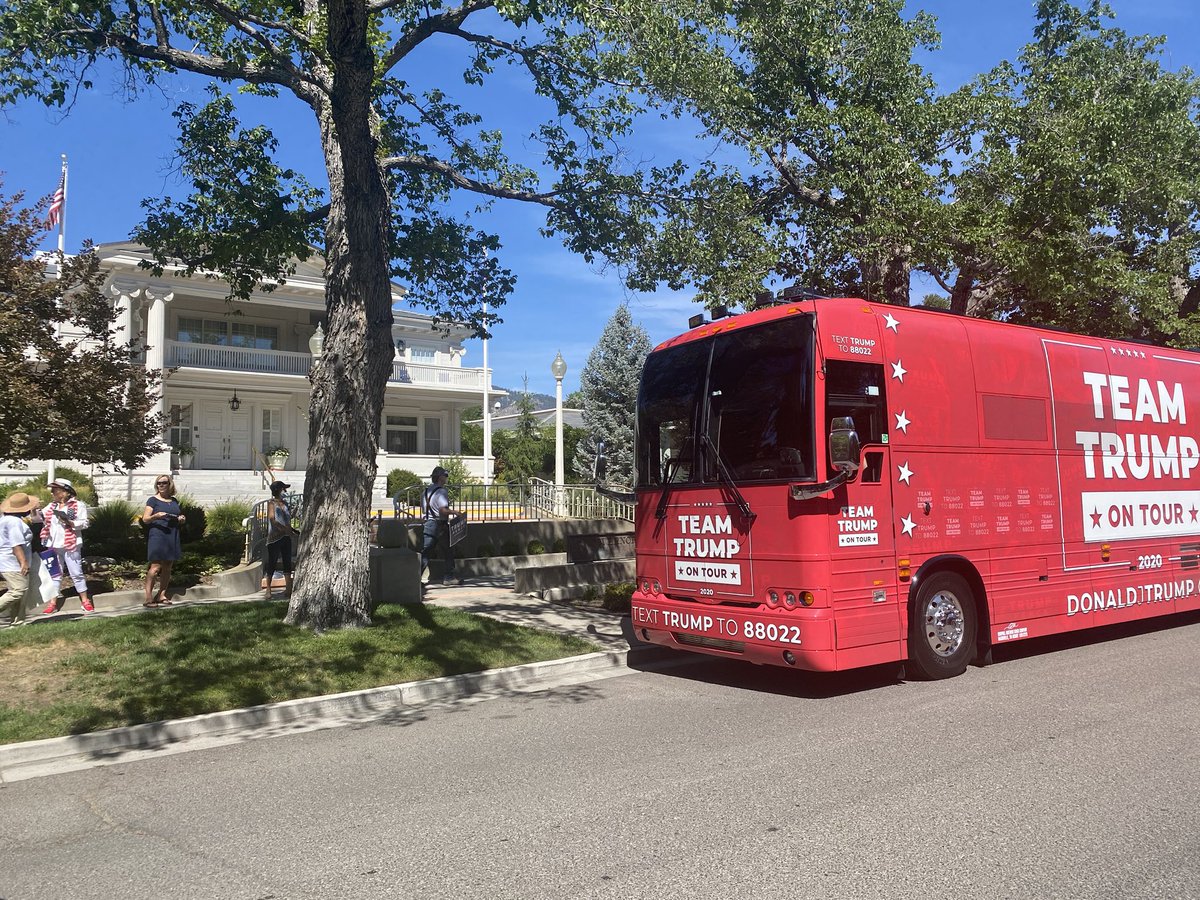 Joe Weaver On Twitter Knock Knock Govsisolak Looks Like Our Governor Isn T Home The Trump Bus Is Outside The Governor S Mansion In Carson City Nevada Come On By To Say Hi To