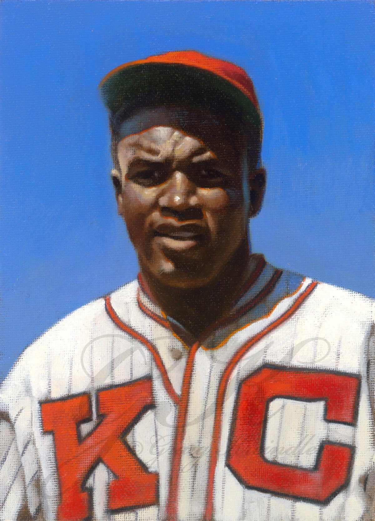 Graig Kreindler on X: Here's a color study of Jackie Robinson with the Kansas  City Monarchs in 1945. Though he was with the club for only a few months,  he left a