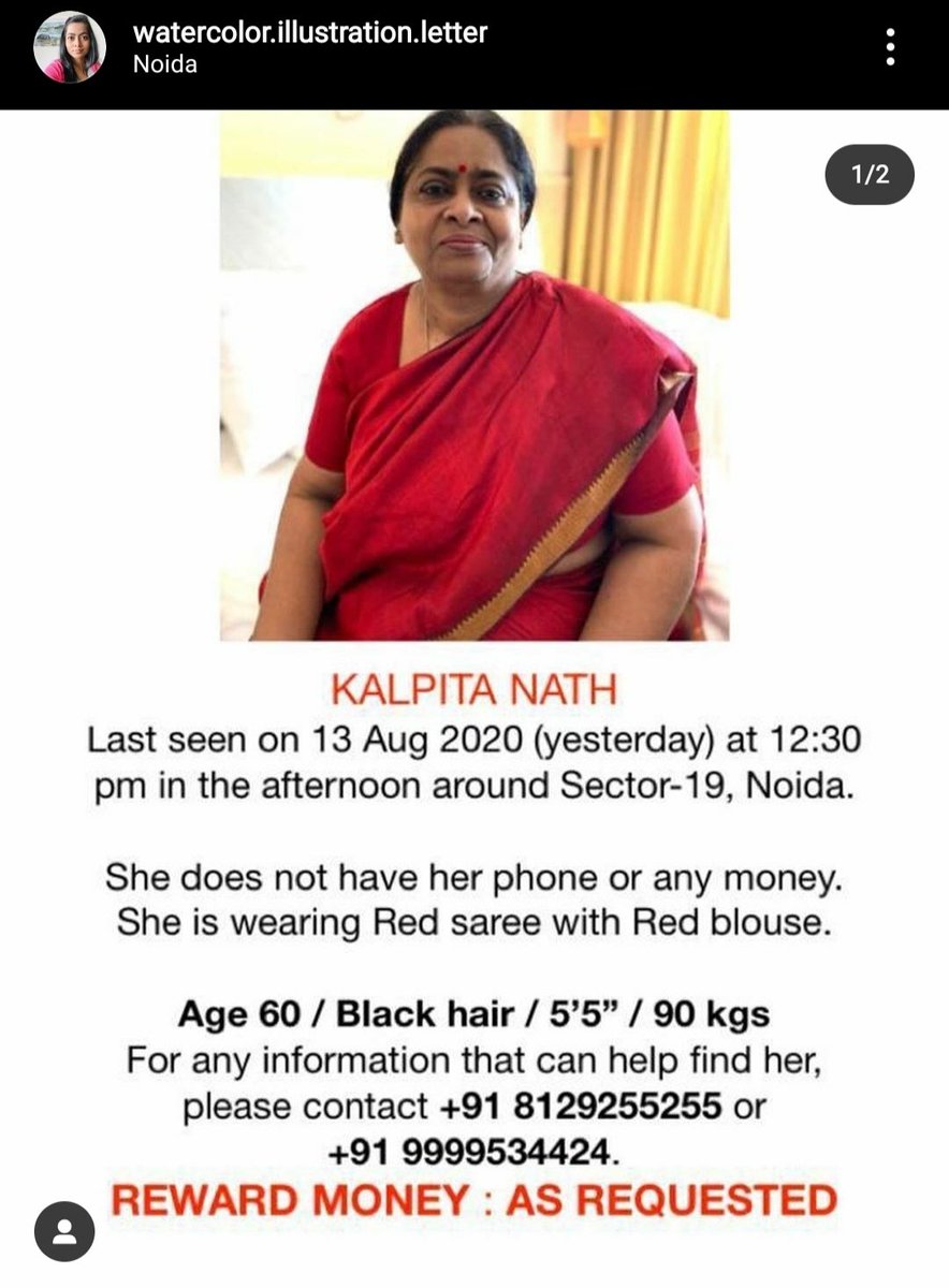 ApoorvaJadon's tweet photo. People of #Delhi #Noida and around please help this lady find her mother.  🙏🏻🙏🏻 
@DelhiCapitals @DelhiPolice @noidapolice @noidatraffic @noida_authority @TOINoida @ADCP_C_Noida @HTNoidaGzb @PMOIndia https://t.co/QXor6BfnlL