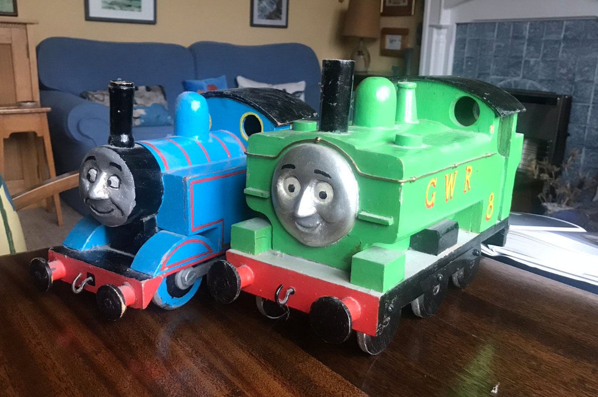 He built toys for his children, including a series of Thomas the Tank Engine models, and in later life worked on a sequence of exquisite model boats, often as gifts.