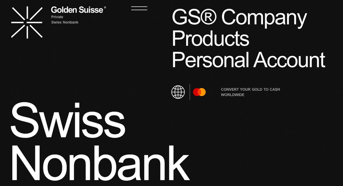 Golden Suisse by Wemakefab &amp; <a href="/lagutalagutacom/">Alexander Laguta</a> &amp; Kate Laguta (Russia) wins #SOTD &amp; #DEVAWARD Private Swiss company bit.ly/golden-suisse #Minimal #Technology