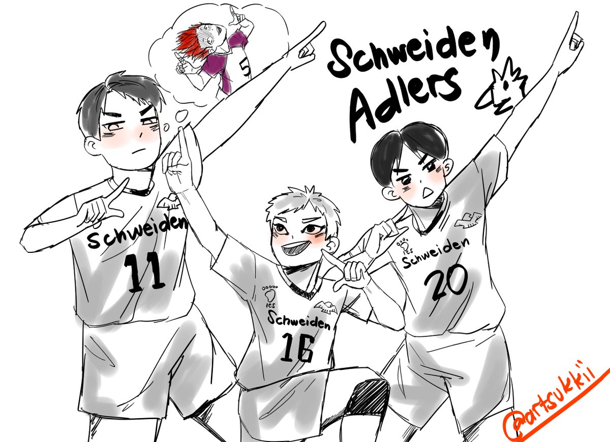 oi oi oiiii ?
#Haikyu #ハイキュー_Vリーグ #Schweidenadlers #ArtistOnTwitter 